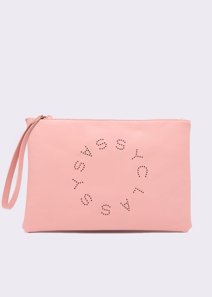 SASSYCLASSY clutch with loop, pink