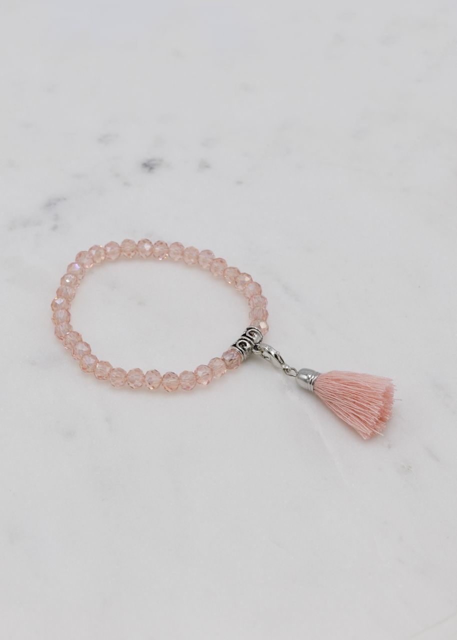 Perlenarmband, rosa