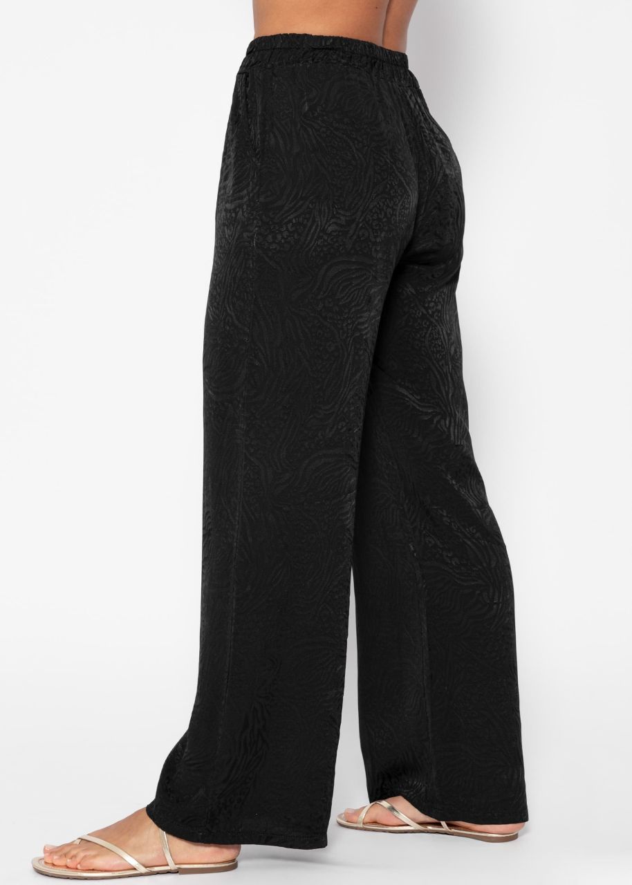 Jacquard Pants - black