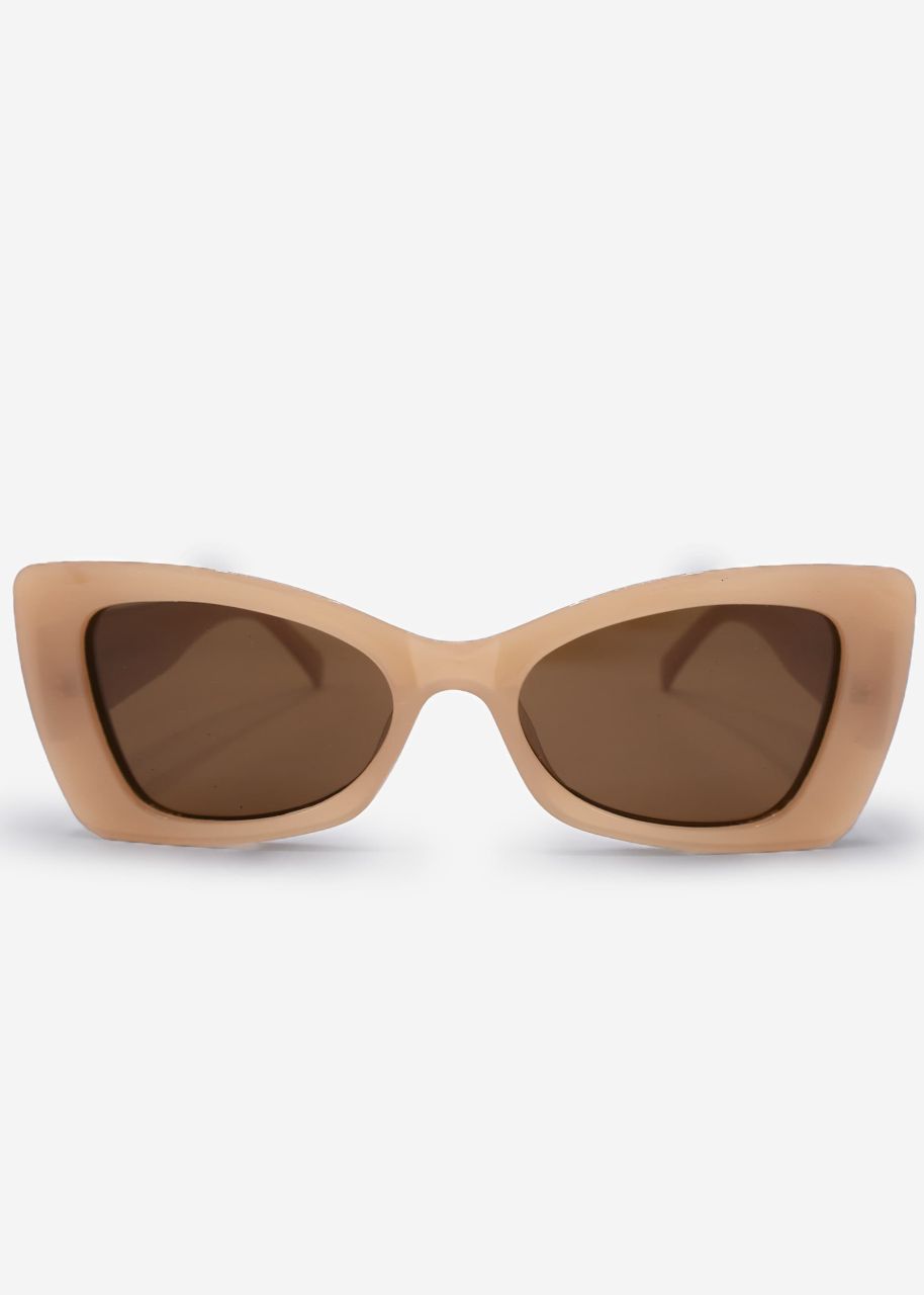 Square sunglasses - apricot