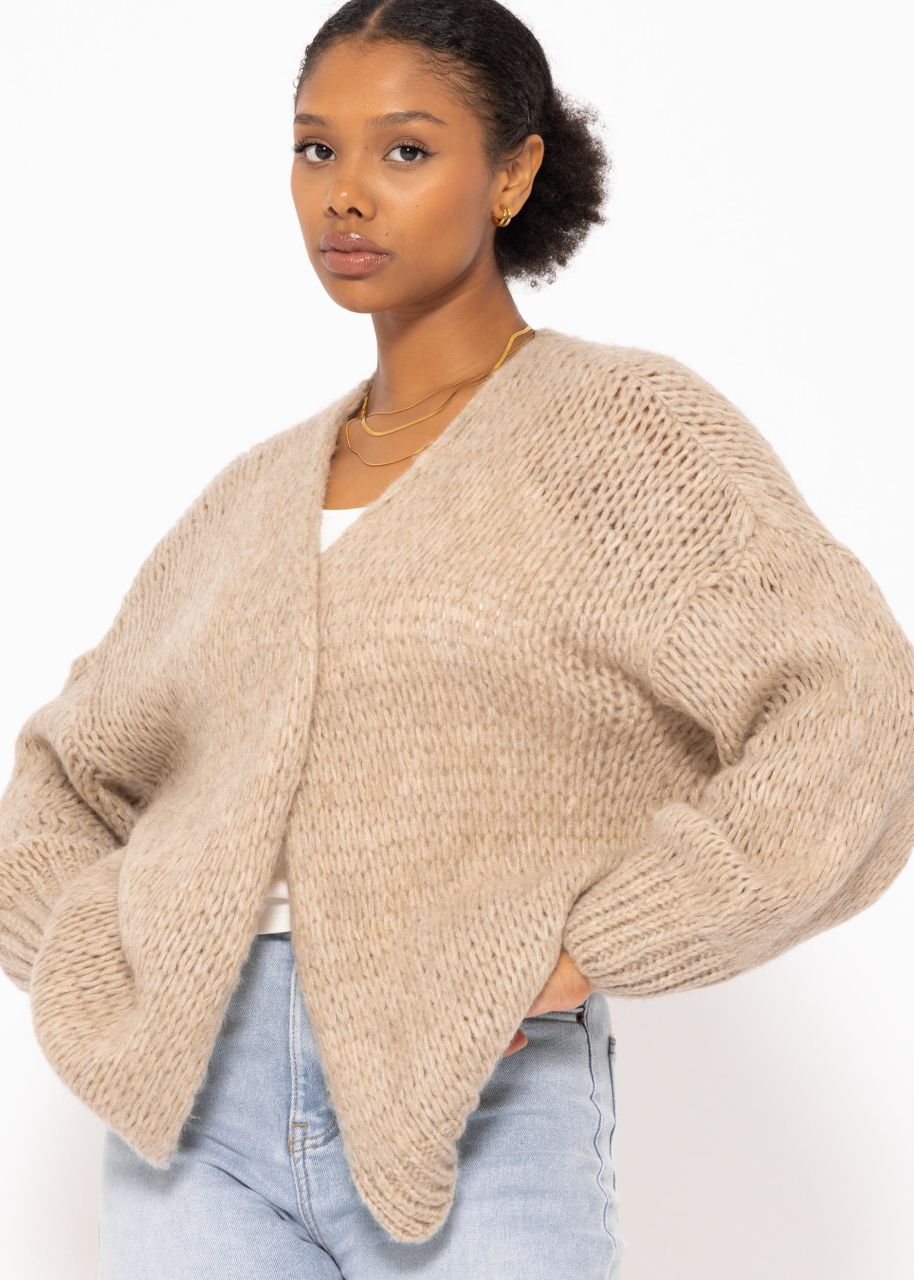 Oversize cardigan - beige