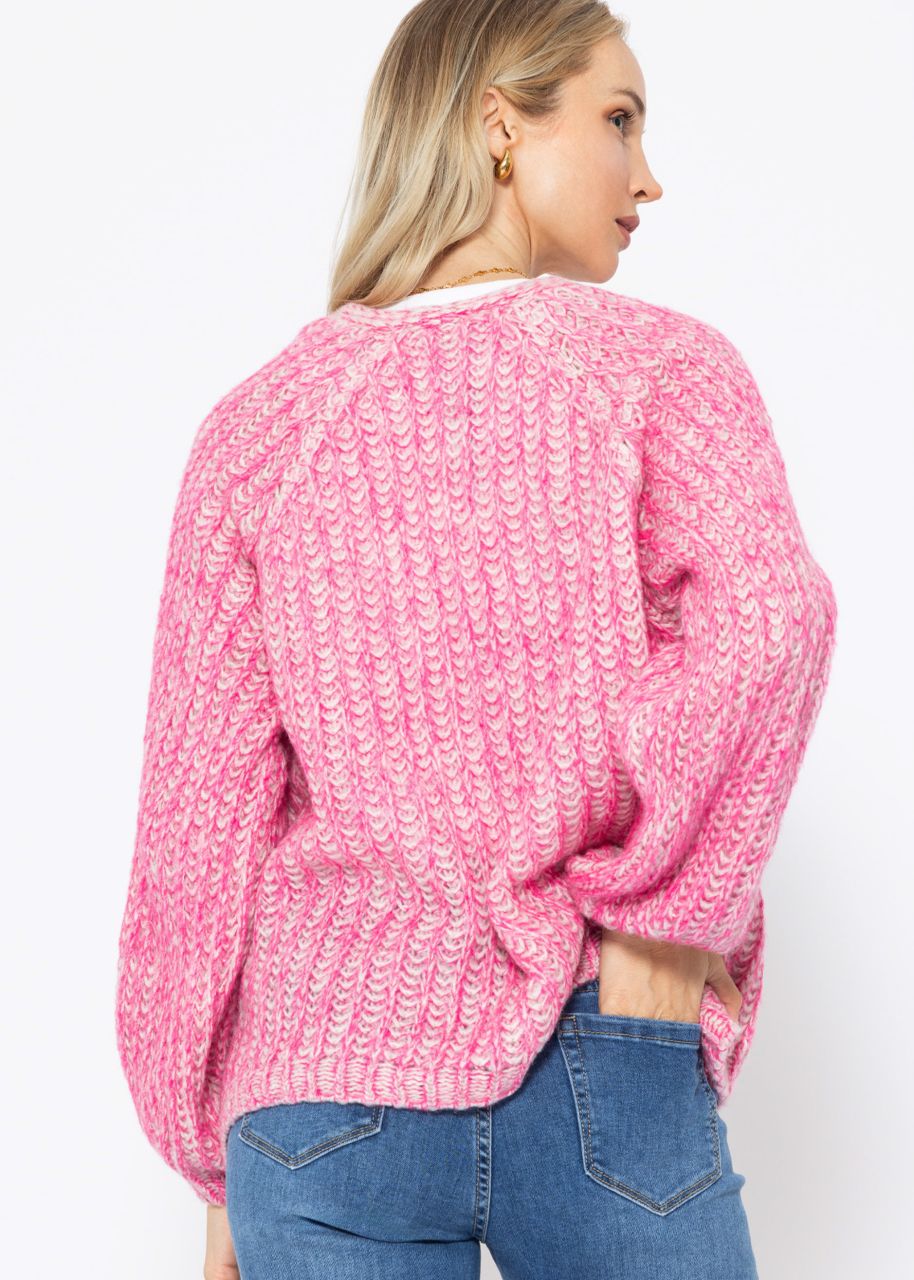 Raglan cardigan - pink