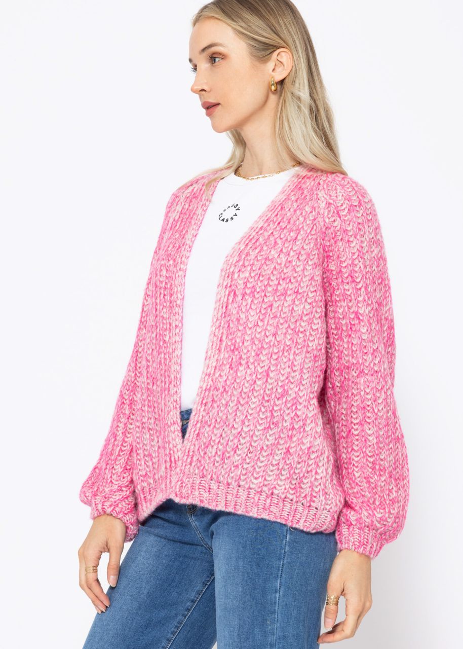 Raglan cardigan - pink