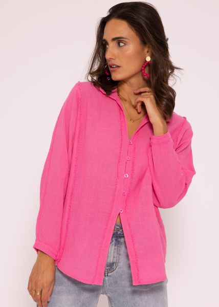 Light sheer blouse, pink