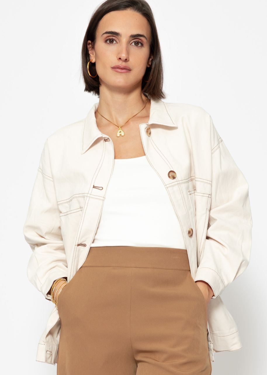 Blouse jacket - beige