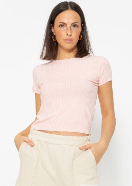 Crop shirt, pink