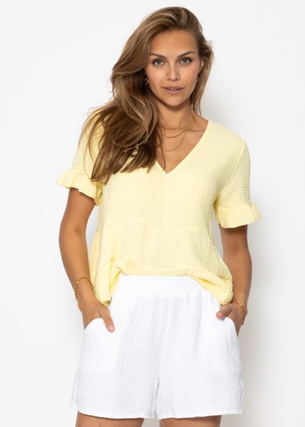 Muslin shorts, white