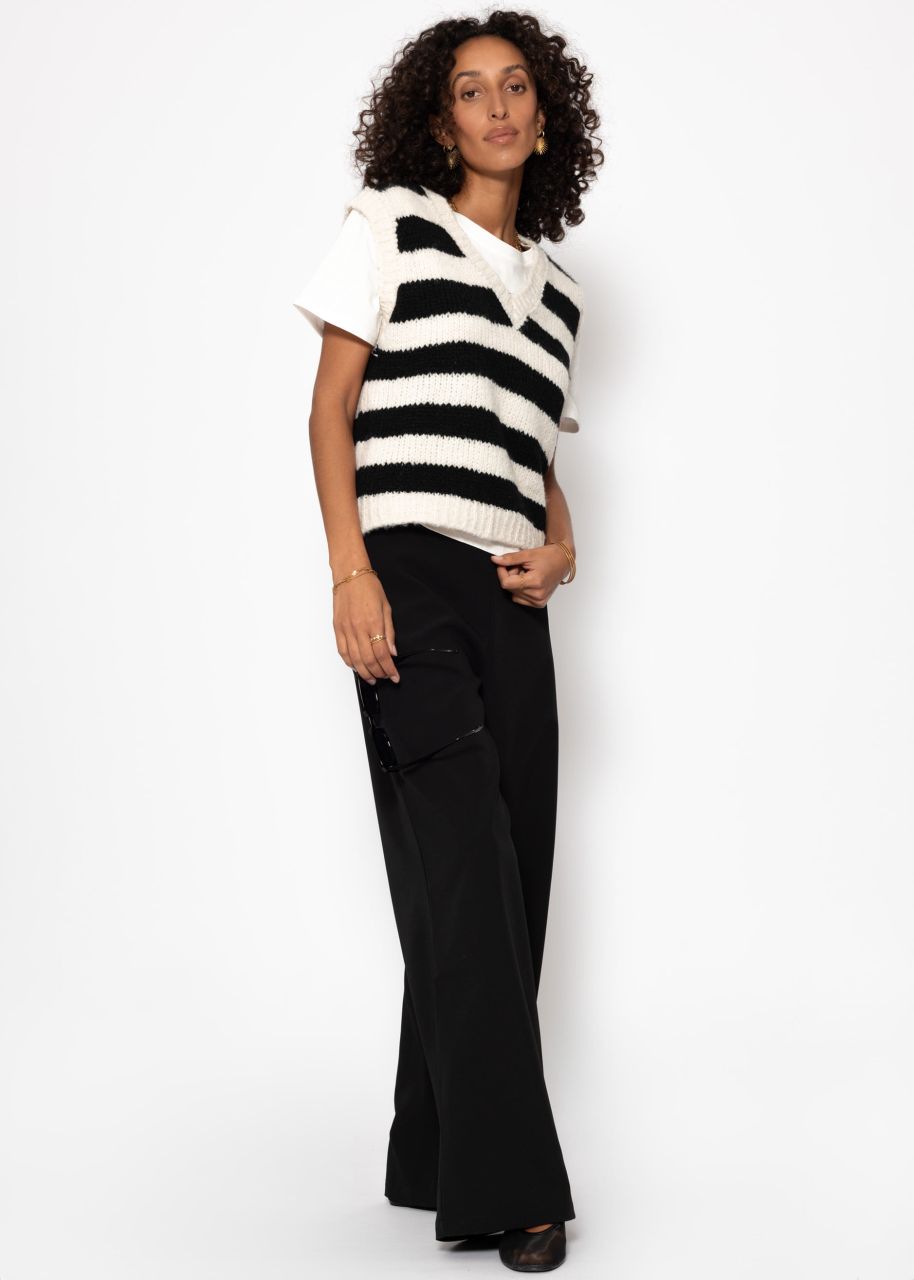 Lightweight fabric trousers - black