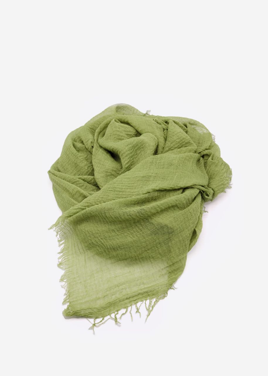 Muslin scarf, light green
