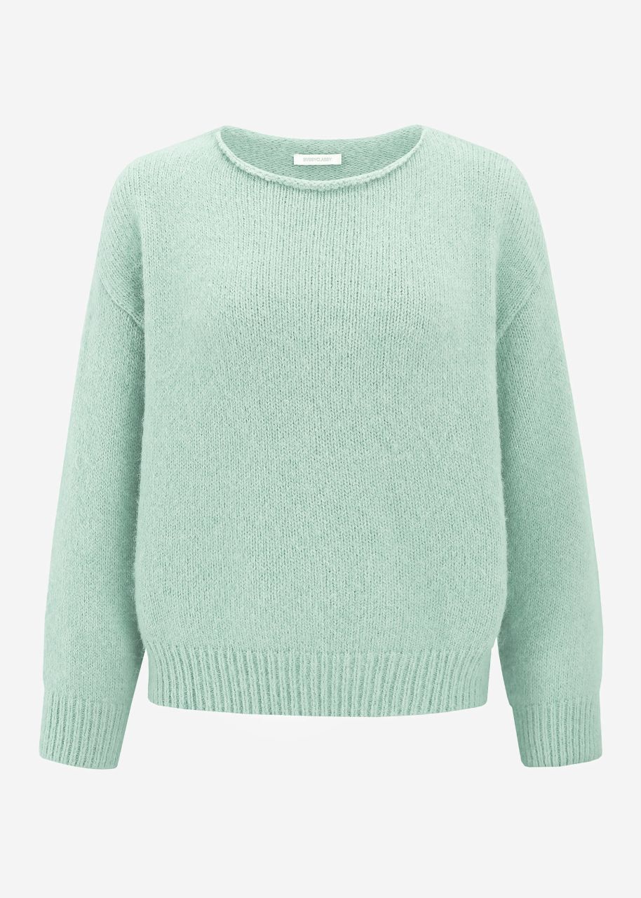 Oversize sweater - aqua green