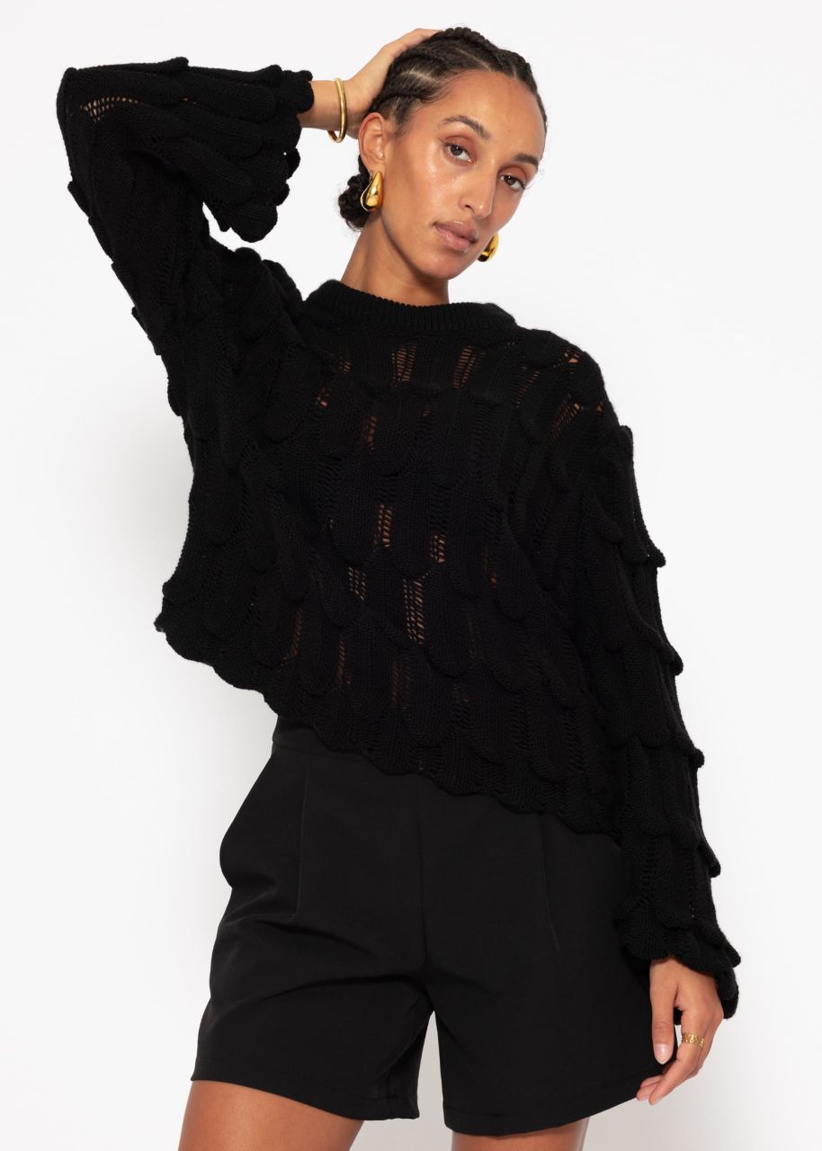 Jumper with pattern - black