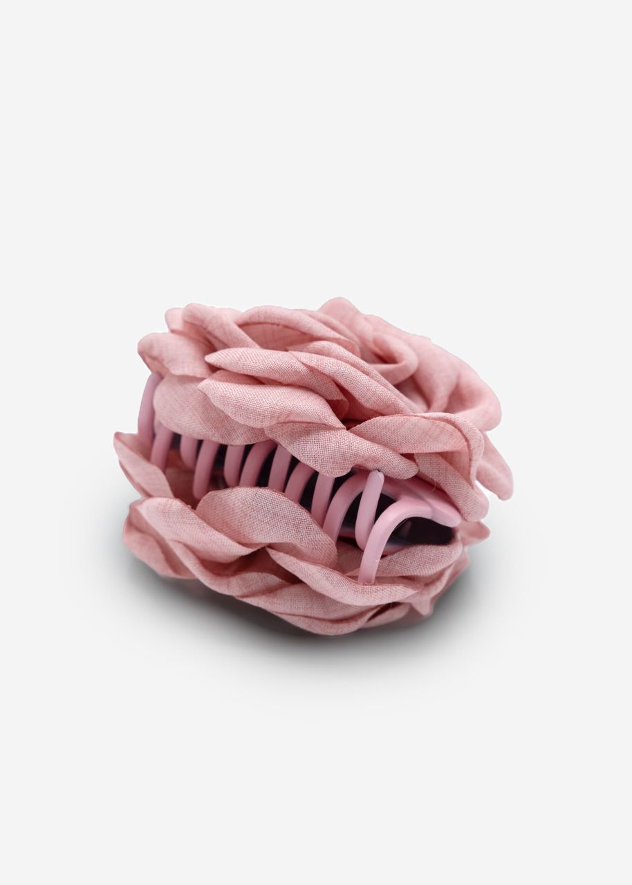 Flower hair clip - pink