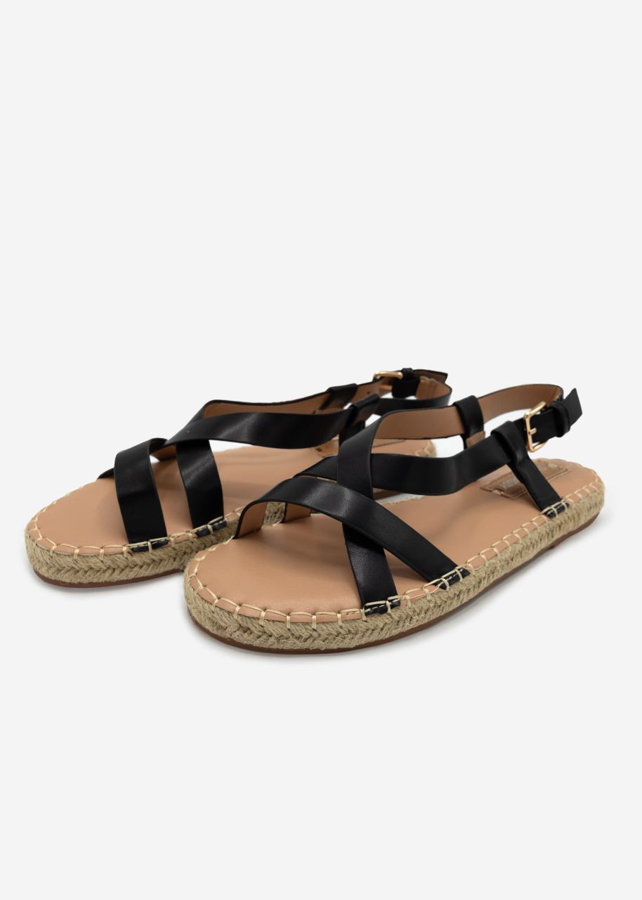 Strappy sandals - black