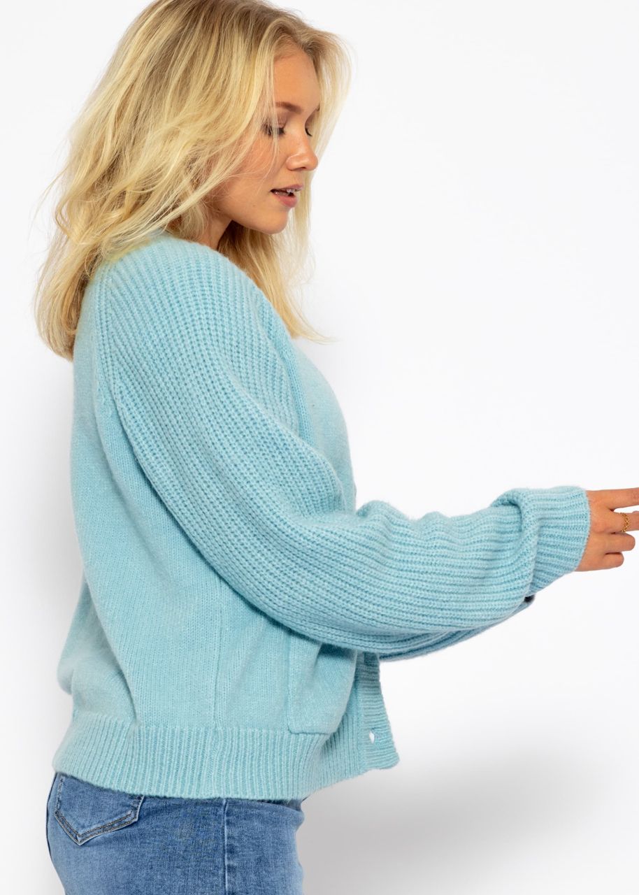 Raglan cardigan - light blue