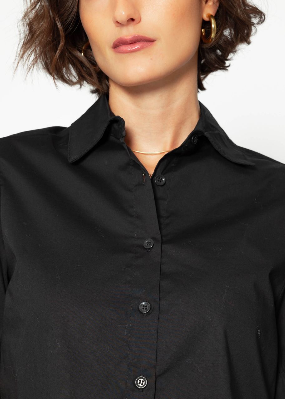 Poplin blouse - black