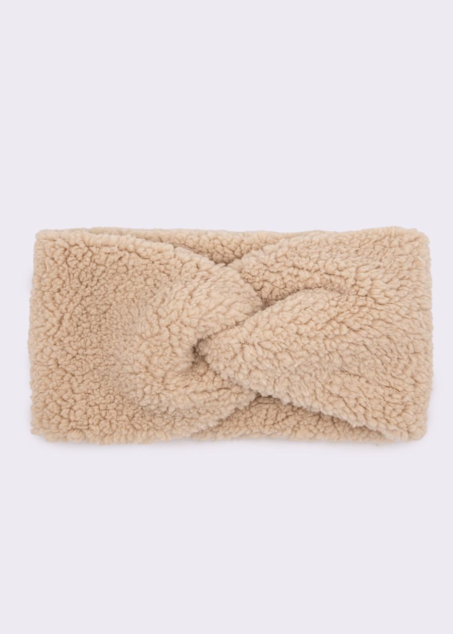 Teddy headband - beige