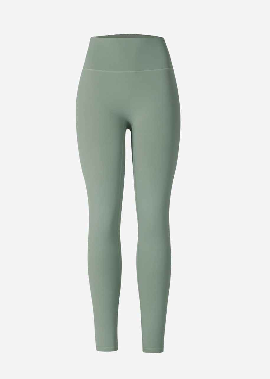 High waist sports leggings - khaki