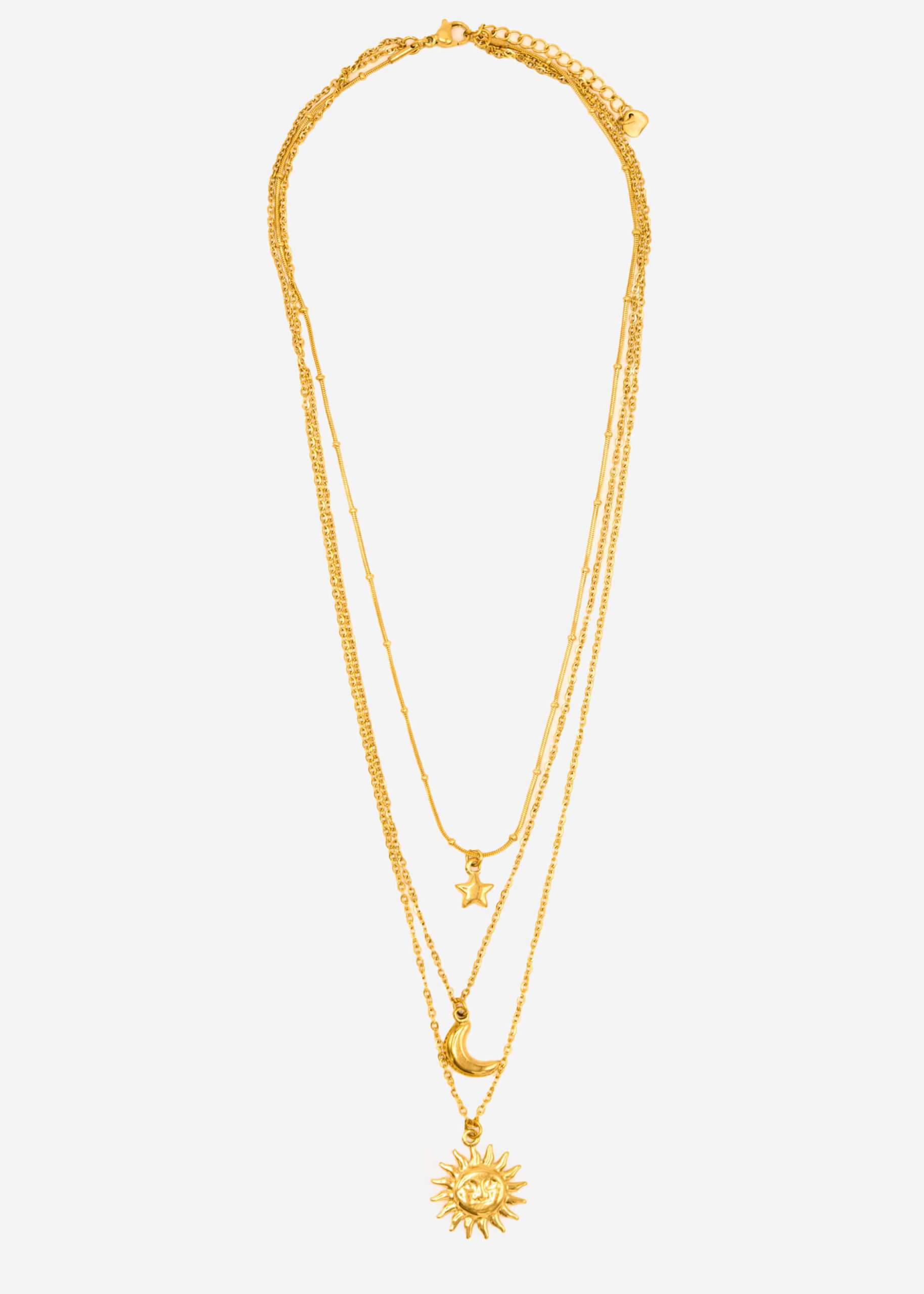 Triple layering necklace - gold