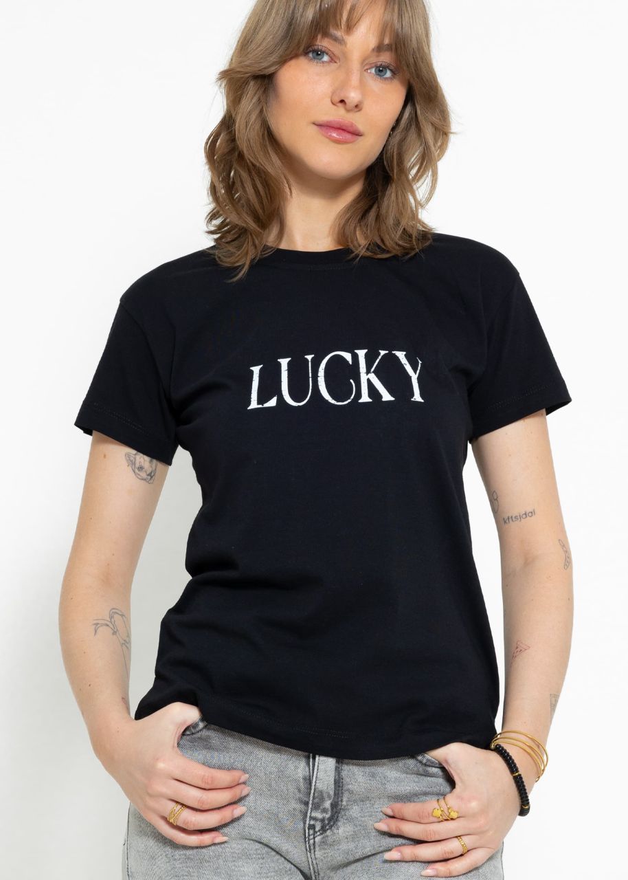 T-Shirt LUCKY, black