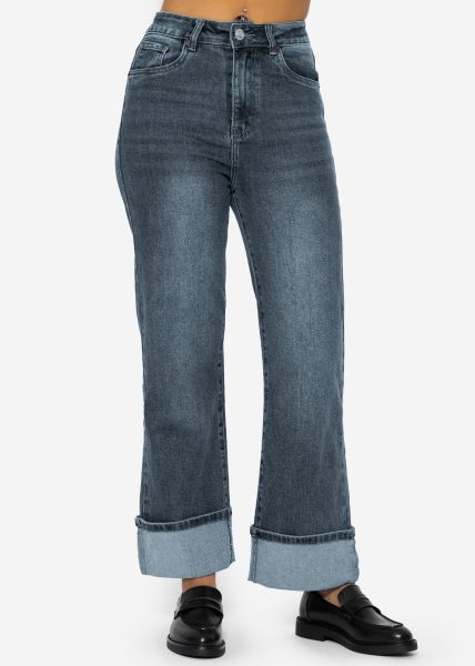 Wide leg jeans - medium blue