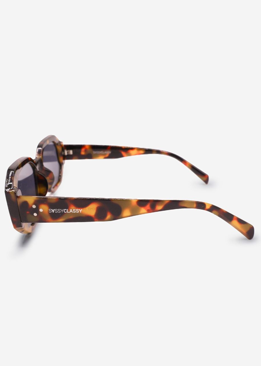 Large sunglasses - tortoise brown