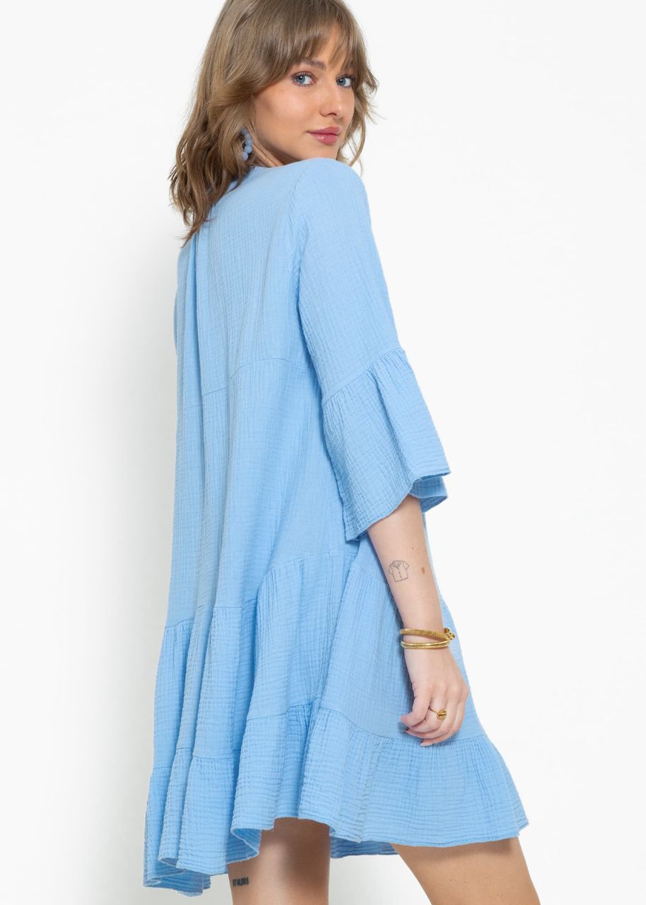 Muslin dress - light blue