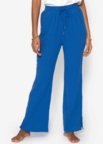 Muslin Pants, royal blue