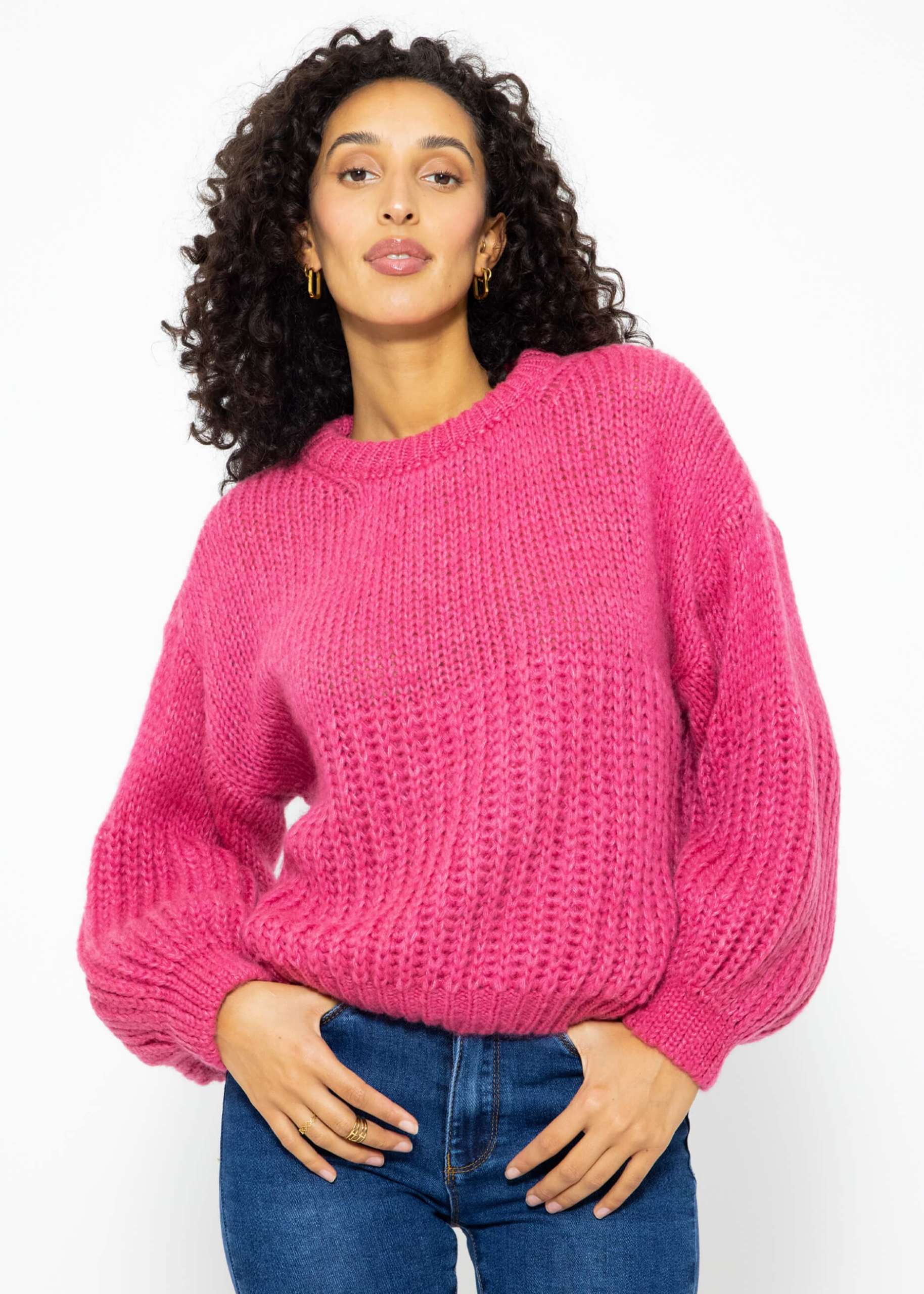 Sweater with structure - mauve