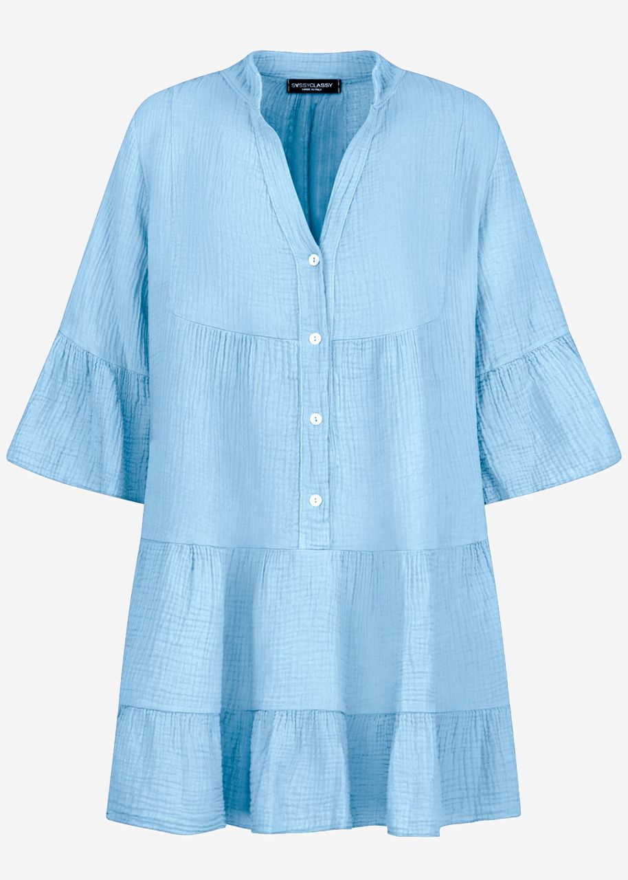 Muslin dress - light blue