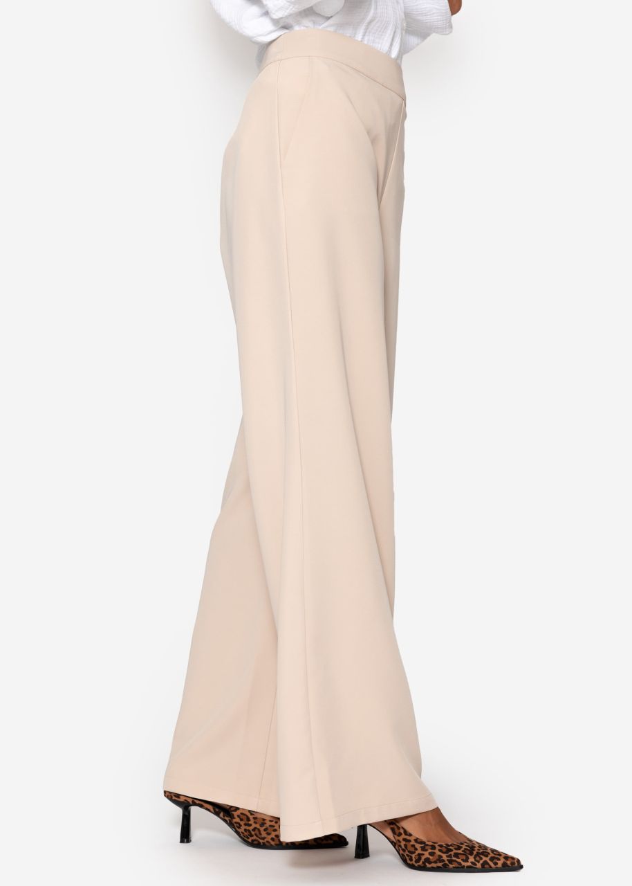 Lightweight fabric trousers - beige