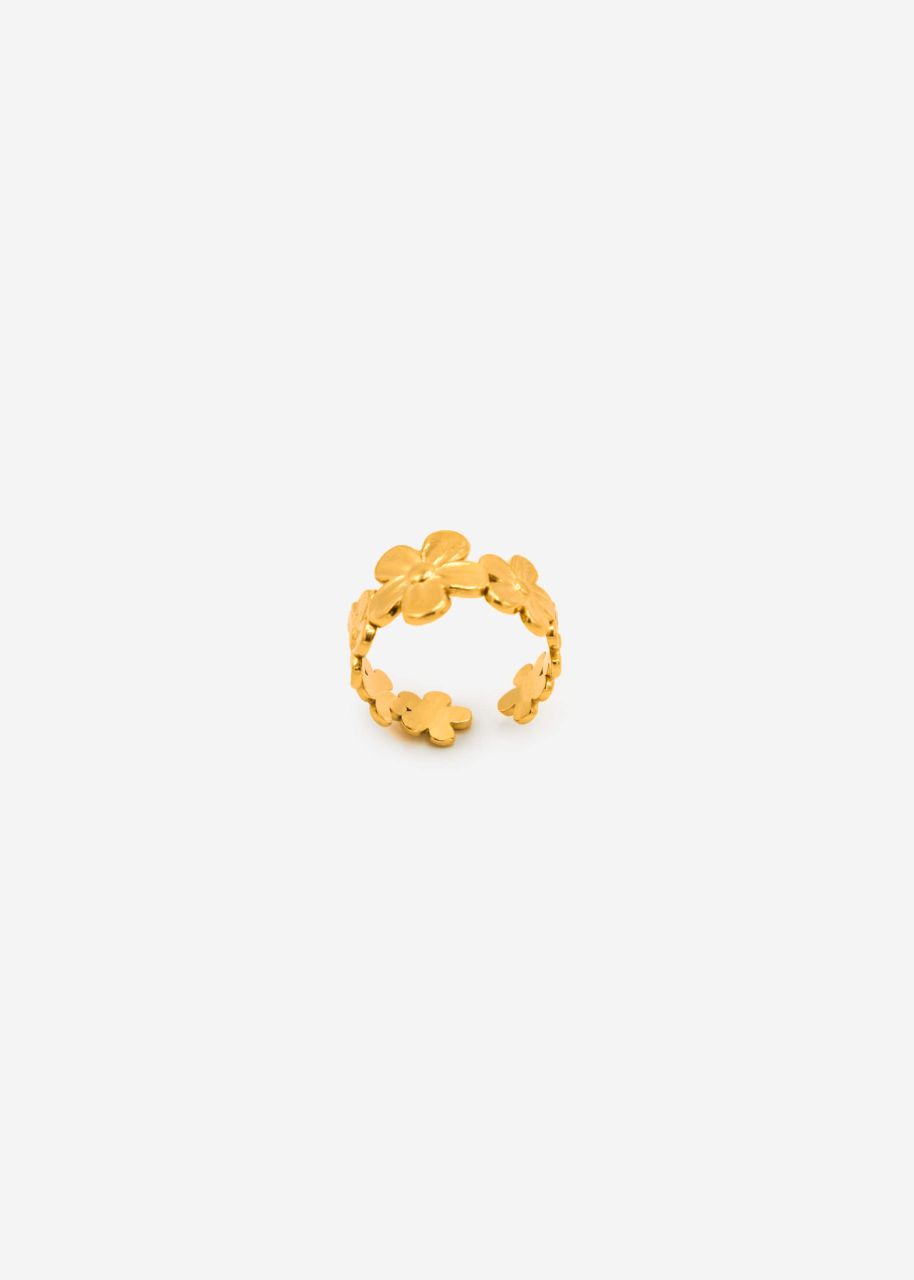 Flower ring - gold