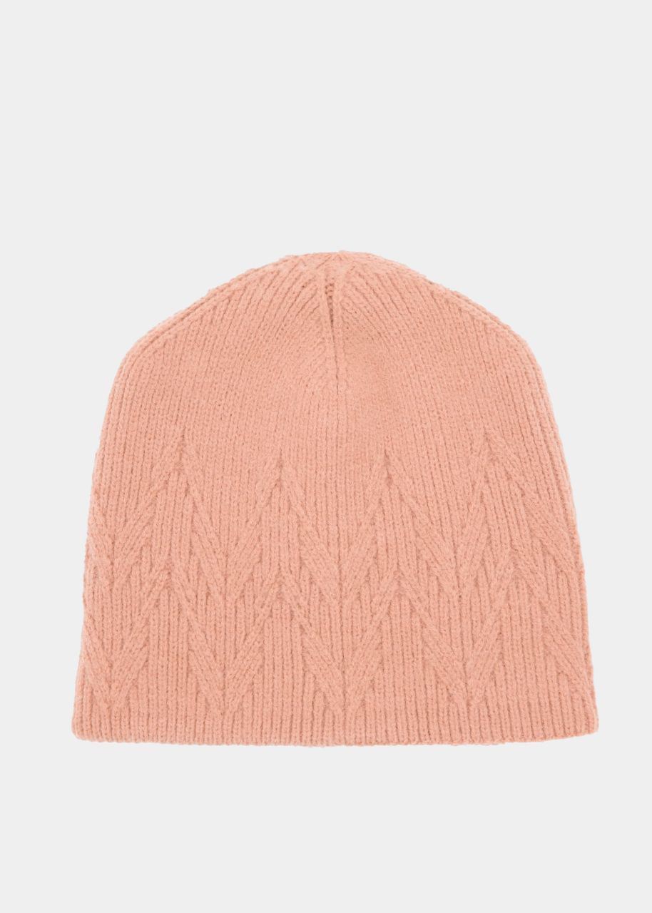 Soft knitted hat - pink