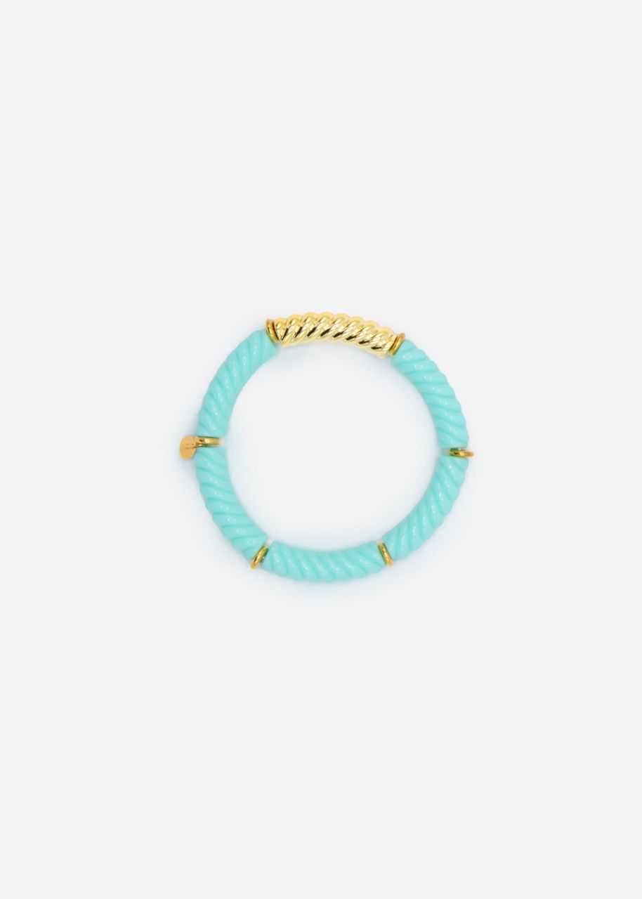 Bracelet with pearls - turquoise