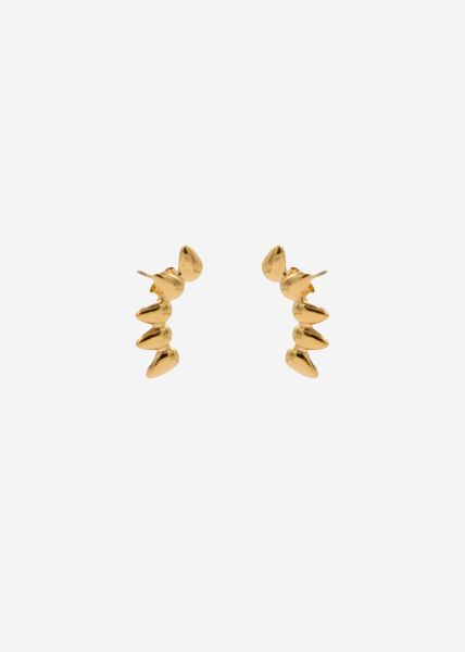Droplet stud earrings - gold