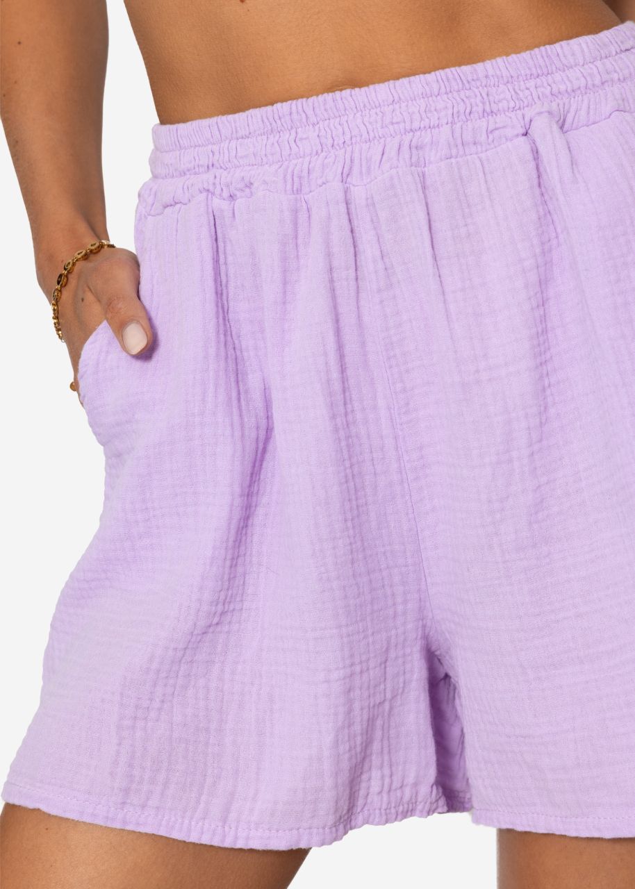 Muslin shorts - lilac