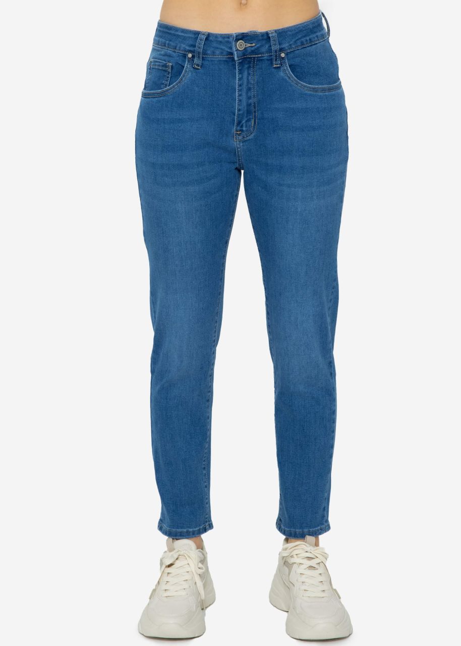 Highwaist Relax Fit Jeans, medium blue