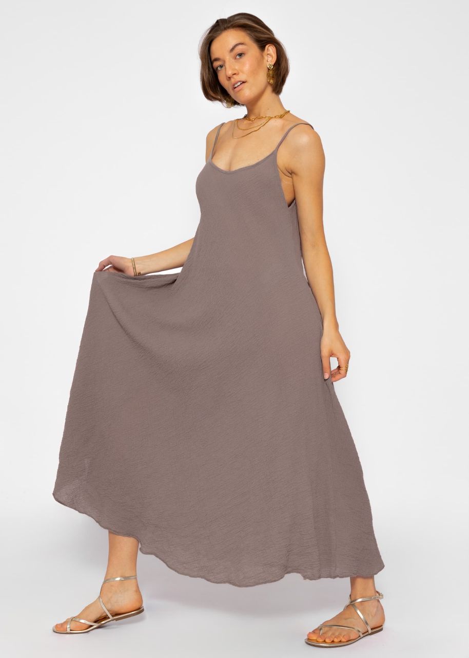 Muslin beach dress - taupe