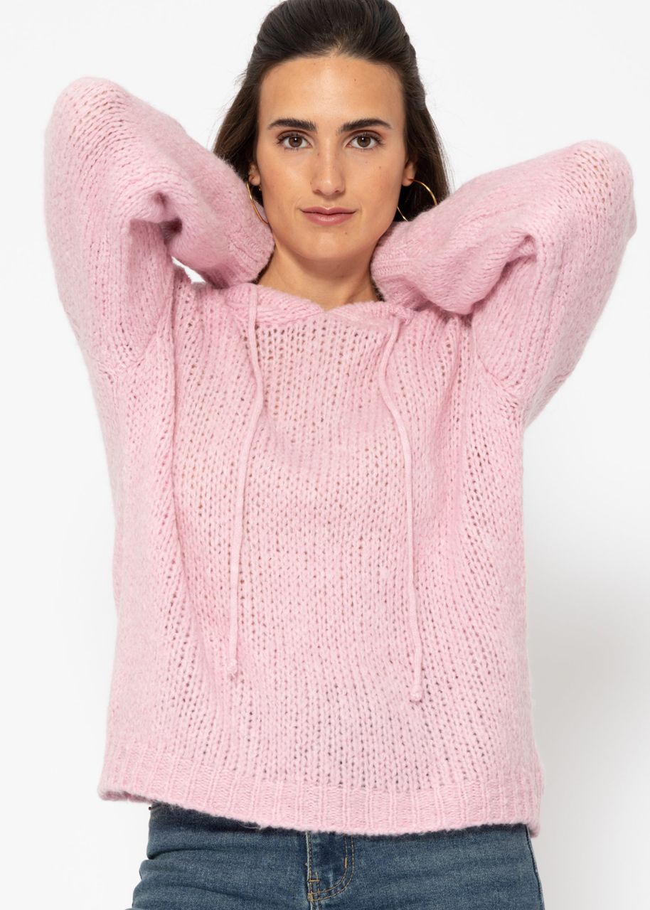 Jumper with hoodie - pink