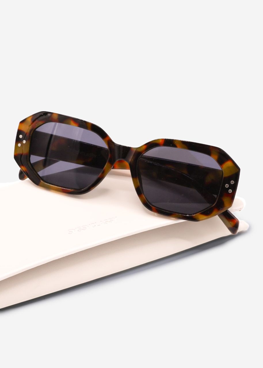 Large sunglasses - tortoise brown