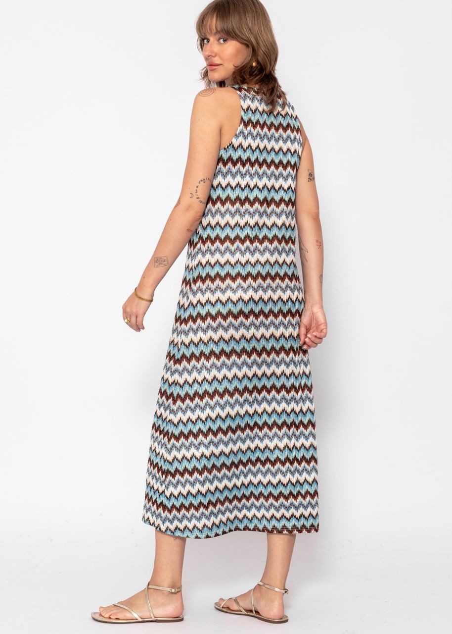 Long tank top dress - blue