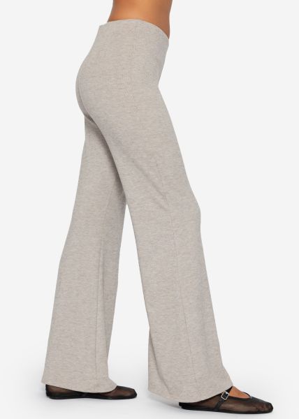 Jersey Flare Pants - taupe mottled