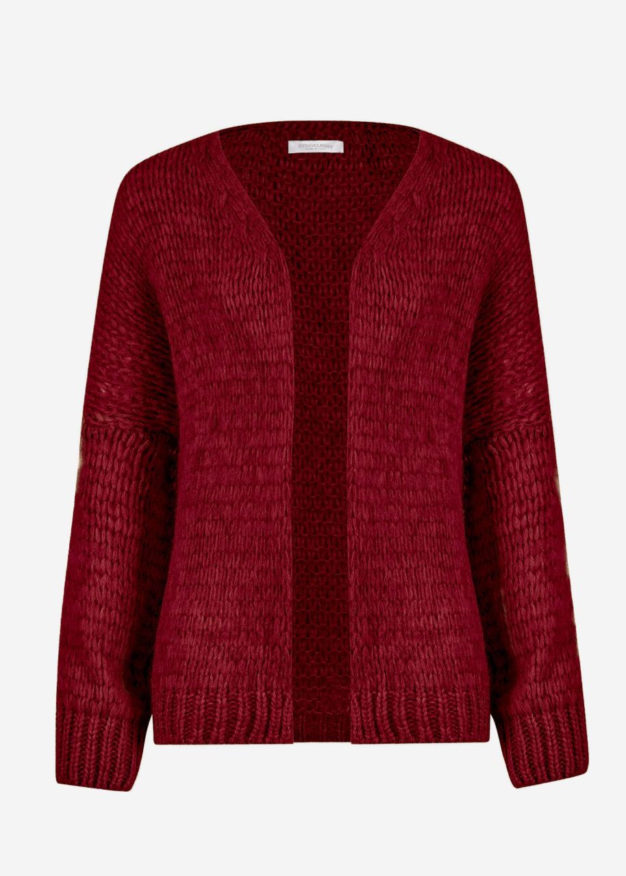 Oversize cardigan - burgundy red