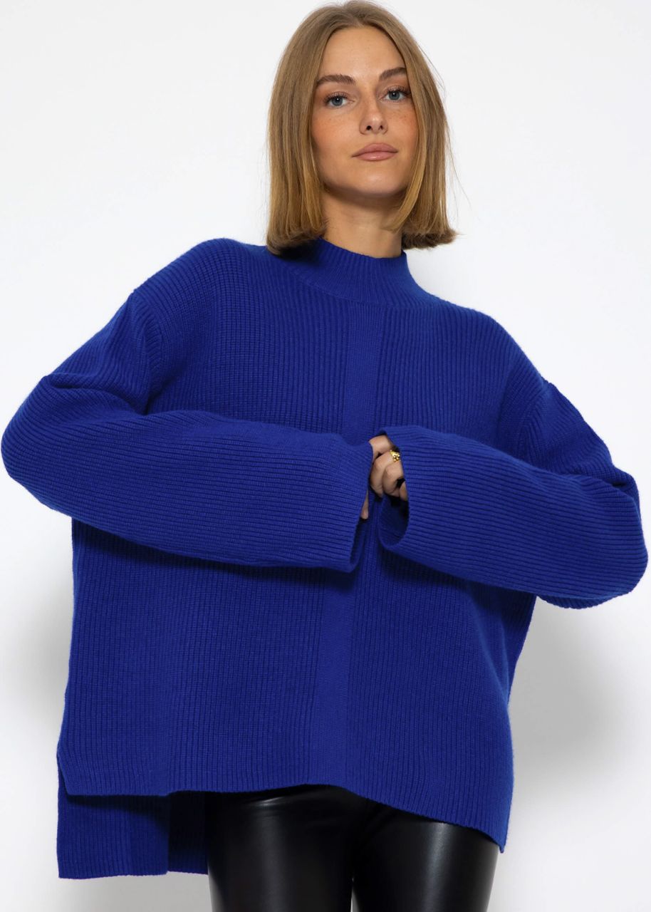 Turtleneck jumper - royal blue