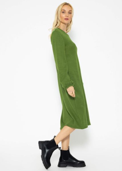 Super soft jersey dress in short - sage green