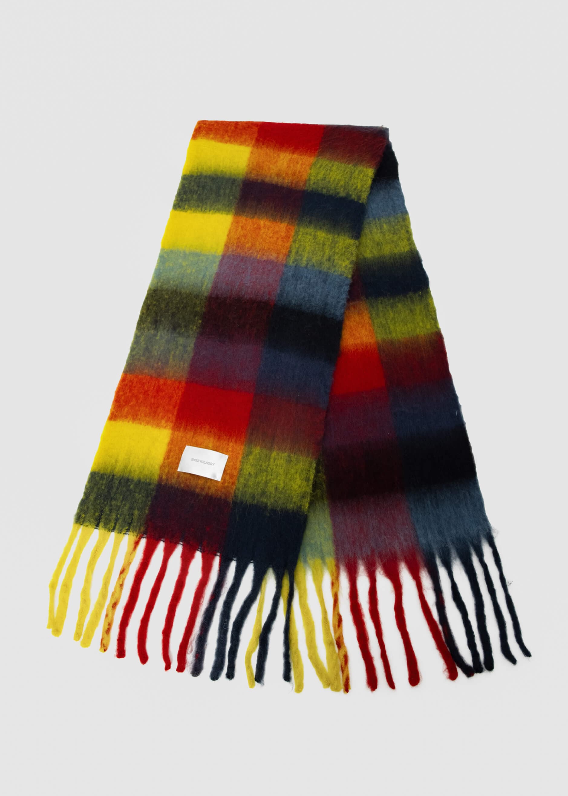 Bunter, karierter Schal- rot | Hats and scarves | Accessoires