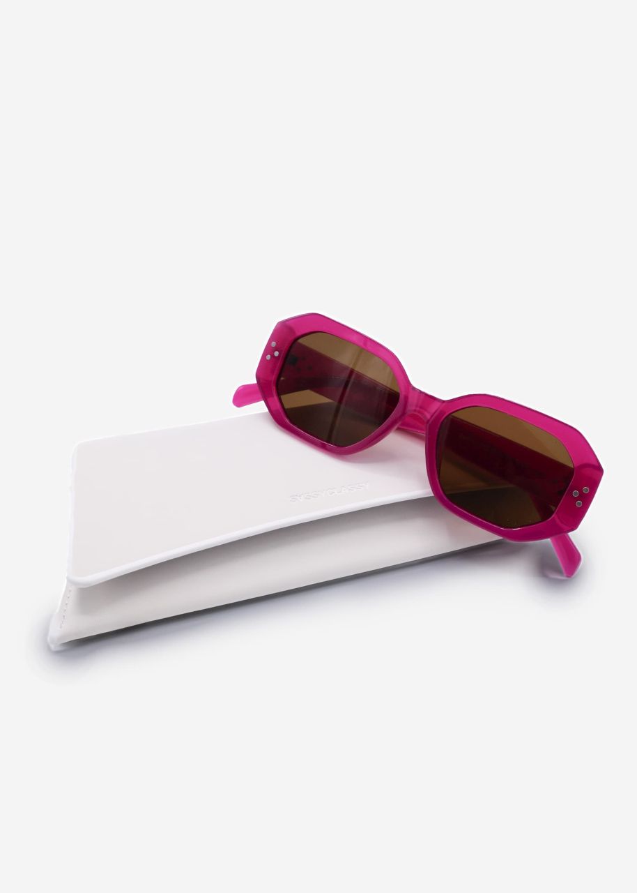 Large sunglasses - pink