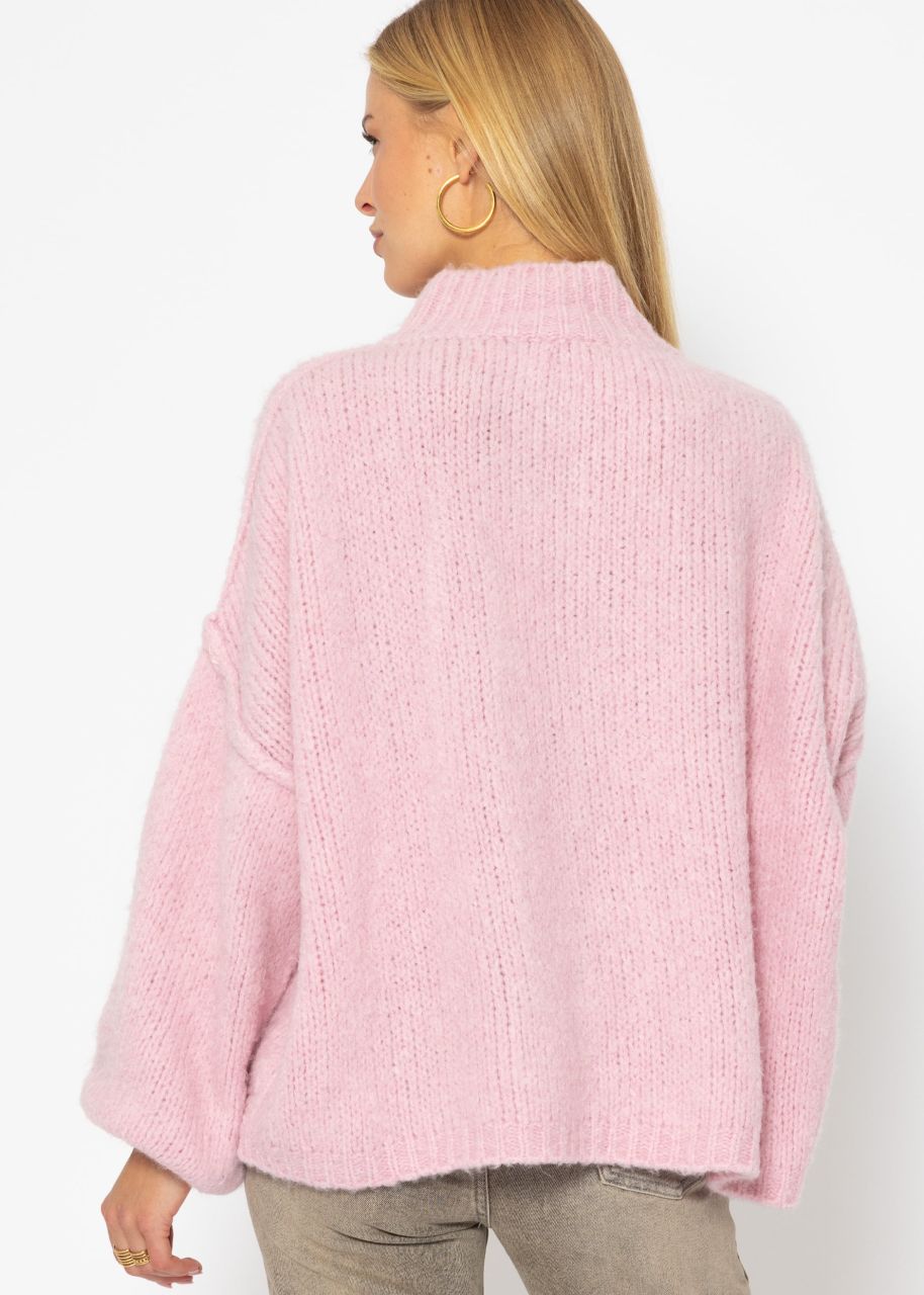 Jessica Haller Cosy oversized cardigan with buttons - pink