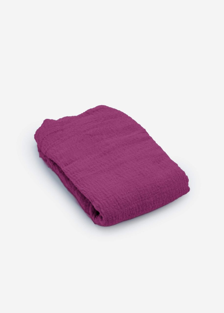 Muslin scarf, plum