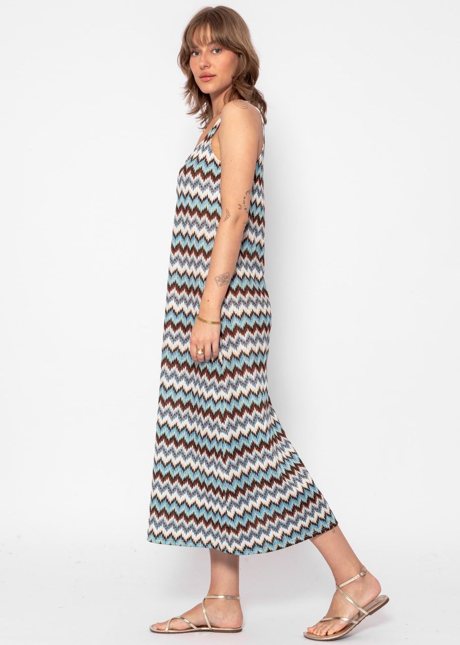 Long tank top dress - blue