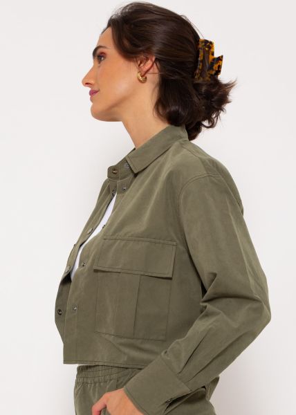 Short blouse jacket - khaki